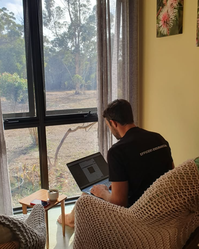 Efficient Endurance coach working remotely